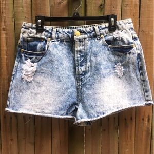Perfect High-Waisted Distressed Shorts